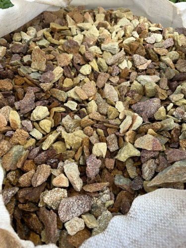 Златолит персиковый декоративная каменная крошка купить в Иркутской области