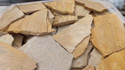 Плитняк златолит жёлтый для цоколя купить в Иркутской области