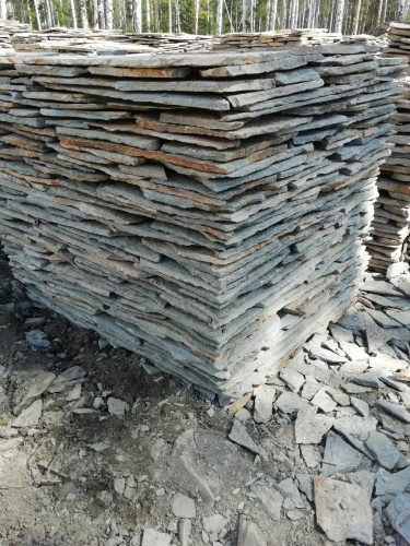 Плитняк златолит Уральский для цоколя, отмостки купить в Иркутской области