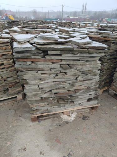 купить песчаник для дорожек серо-зелёный